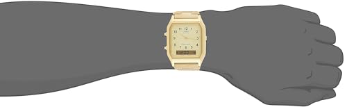 Casio 26 Stainless Steel Digital Watch, Black Silver, Standard, Digital-Analog, for Men