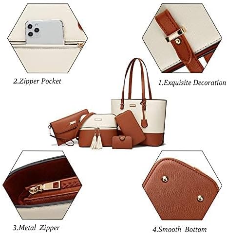 TcIFE Purses Satchel Handbags for Women Shoulder Tote Bags Wallets