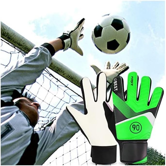 AABJ High-Performance Kids' Youth Football Goalkeeper Gloves - Perfect for Sizes 5-6, Ideal for Ages 8-15, Unmatched Grip and Protection.…