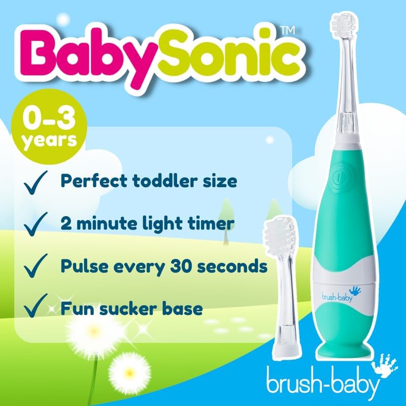 Brush-baby BabySonic Electric Toothbrush 0-3 yrs (Colour Teal)