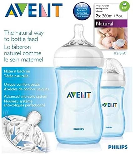 Philips Avent NATURAL 2.0 FEEDING BOTTLE PINK 260ML X2