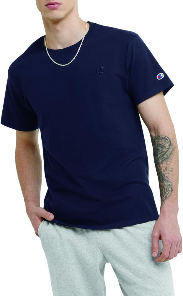 Champion mens Classic Jersey Tee T-Shirt (pack of 1)