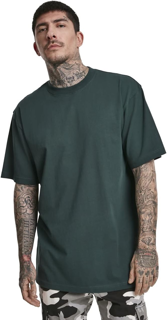 Urban Classics Mens Tall Tee Oversized T-Shirt Oversized Short Sleeves T-Shirt with Dropped Shoulders, 100% Jersey Cotton (pack of 1)