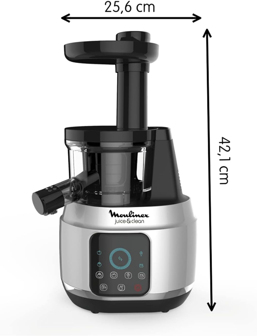 Moulinex Fruitelia Plus Juice Extractor, 350 Watts, White, Plasticl, Ju370127, min 2 yrs warranty