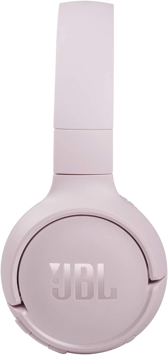 JBL Tune 510BT Wireless On Ear Headphones, Pure Bass Sound, 40H Battery, Speed Charge, Fast USB Type-C, Multi-Point Connection, Foldable Design, Voice Assistant - White, JBLT510BTWHTEU