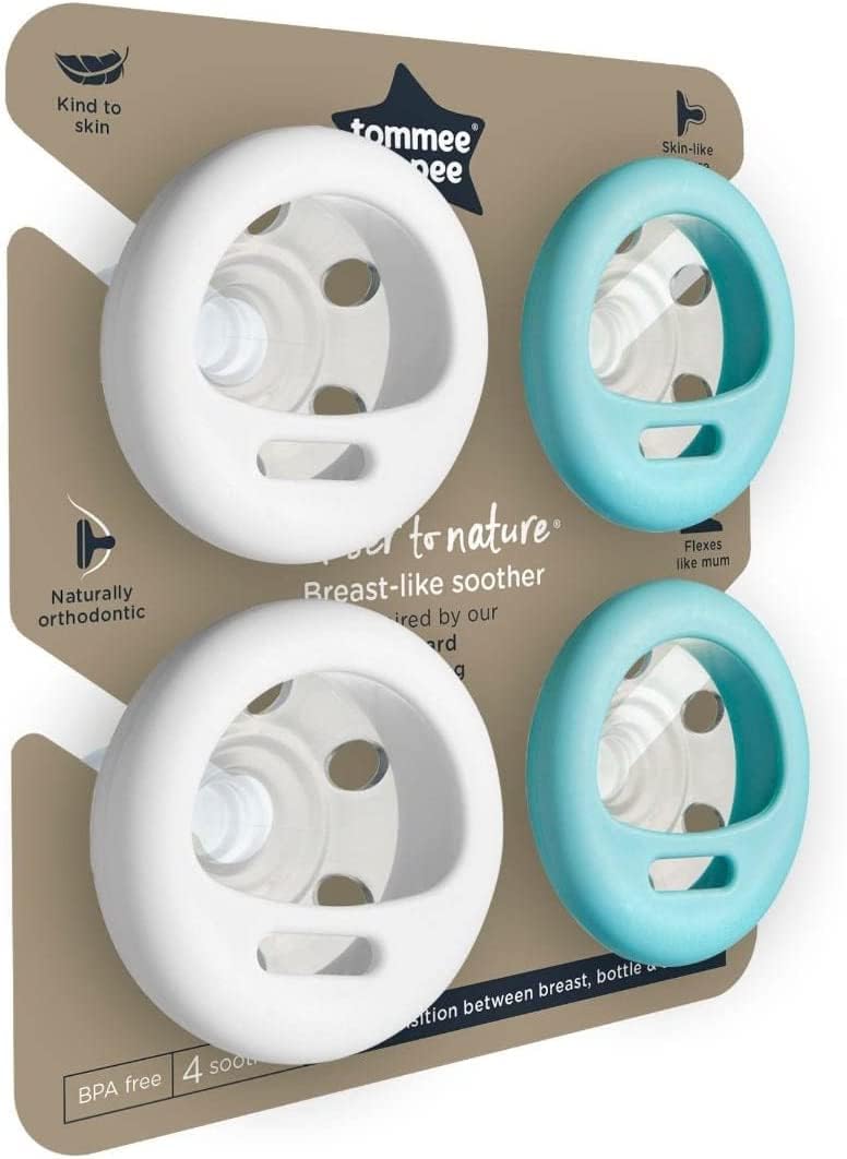 Tommee Tippee Closer To Nature Breast Like Soother, Pack of 2, (0-6 months)