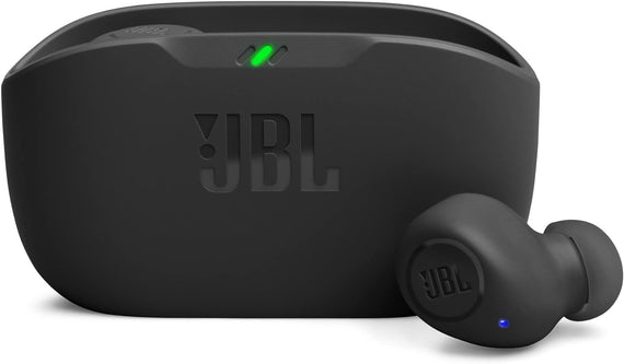 JBL Wave Buds True Wireless Earbuds, Deep Bass, Comfortable Fit, 32H Battery, Smart Ambient Technology, Water and Dust Resistant - Black, JBLWBUDSBLK