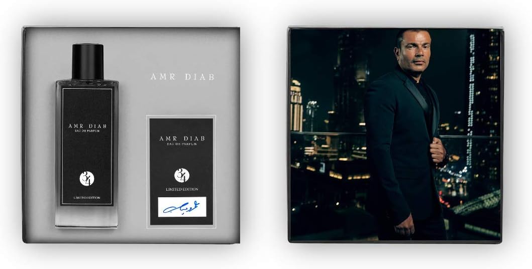 Amr Diab Eau De Parfum 34 Limited Edition, 85ml