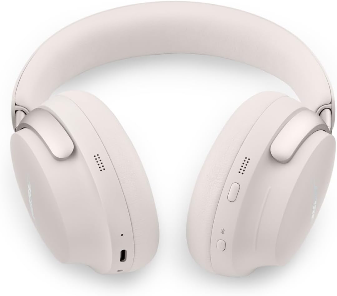 Bose QuietComfort Ultra Wireless Noise Cancelling Headphones, (White Smoke)