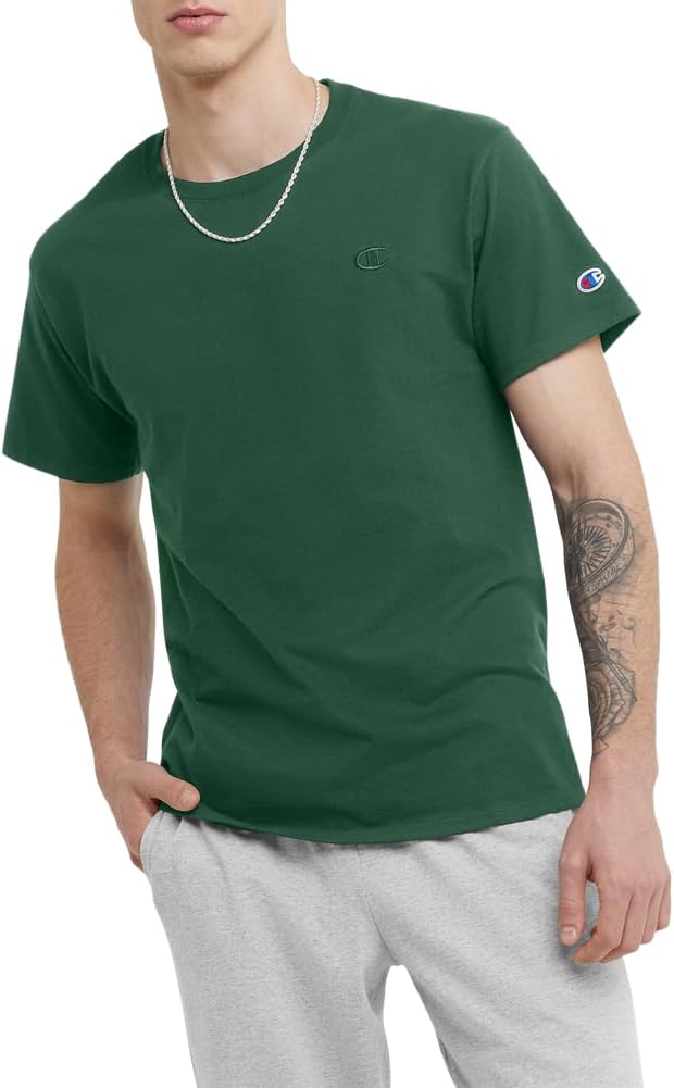 Champion mens Classic Jersey Tee T-Shirt (pack of 1)