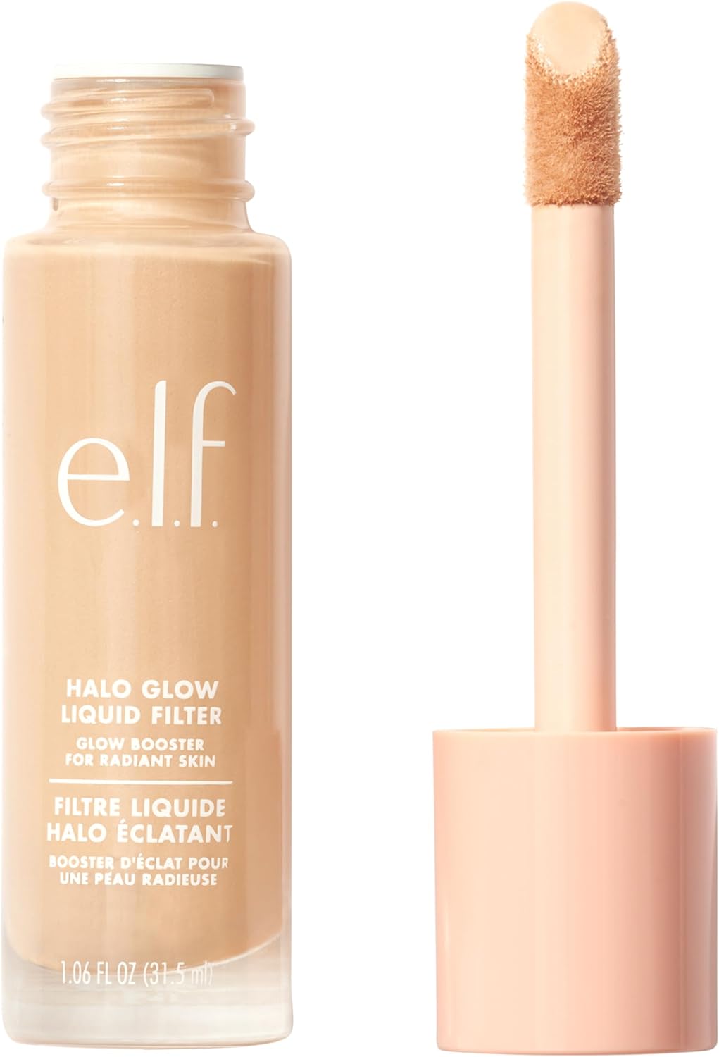 e.l.f. Halo Glow Liquid Filter, Complexion Booster For A Glowing, Soft-Focus Look, Infused With Hyaluronic Acid, Vegan and Cruelty-Free, 0 Fair