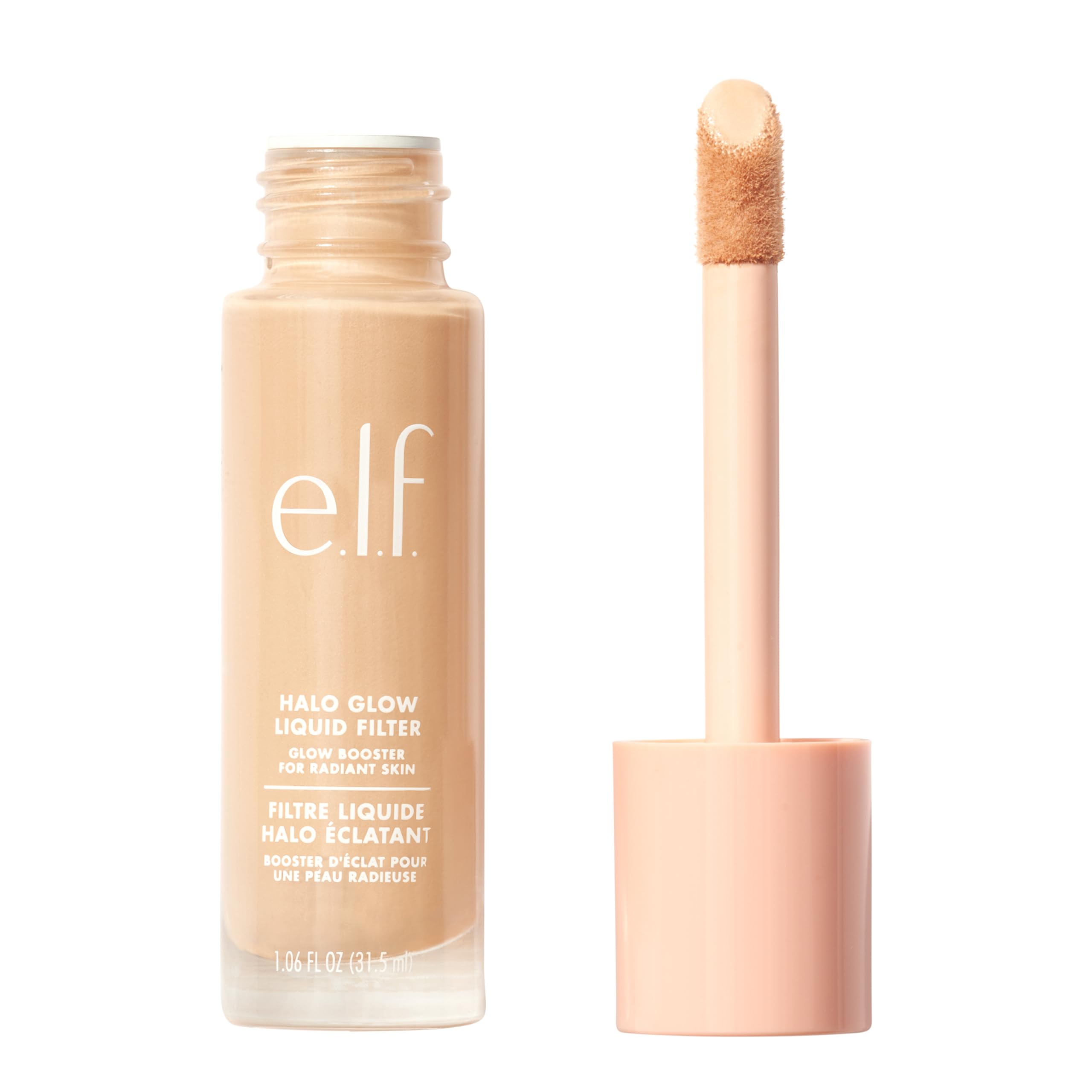 e.l.f. Halo Glow Liquid Filter, Complexion Booster For A Glowing, Soft-Focus Look, Infused With Hyaluronic Acid, Vegan and Cruelty-Free, 0 Fair