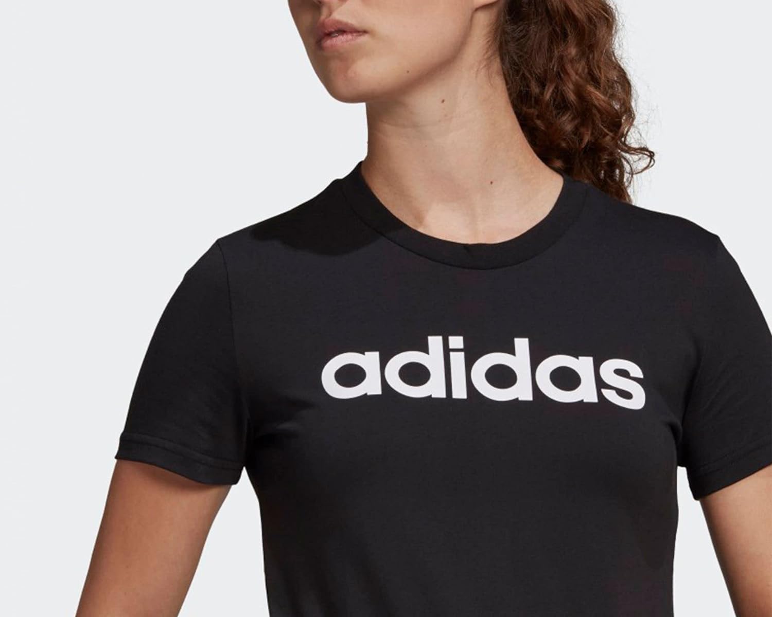 adidas womens Essentials-Slim Logo T-SHIRTS (pack of 1)