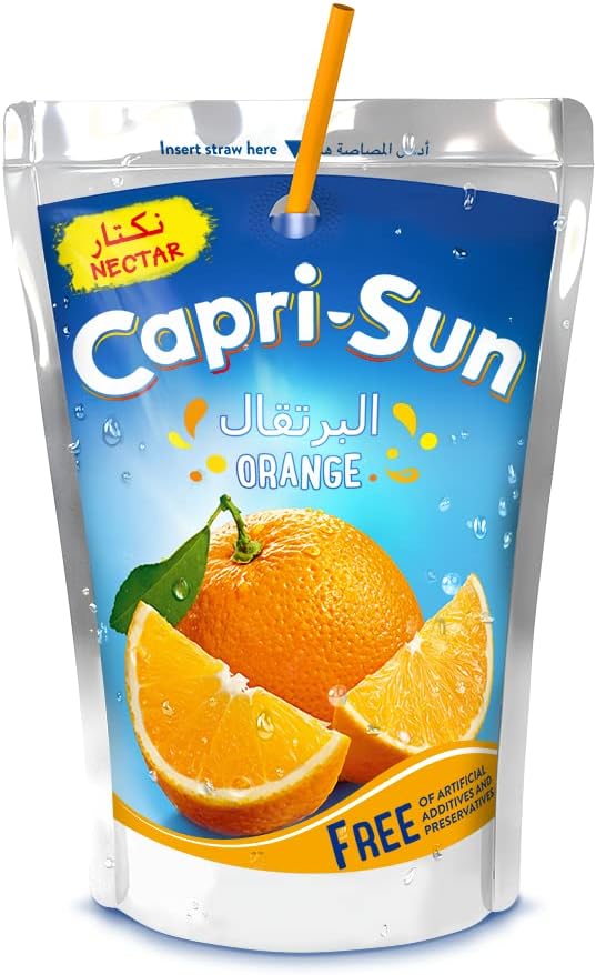 Capri-Sun Nectar 30% Strawberry Juice Drinks 200 ml, Pack of 10