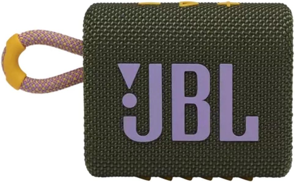 JBL Go 3 Portable Waterproof Speaker with JBL Pro Sound, Powerful Audio, Punchy Bass, Ultra-Compact Size, Dustproof, Wireless Bluetooth Streaming, 5 Hours of Playtime - Blue/Pink, JBLGO3BLUP