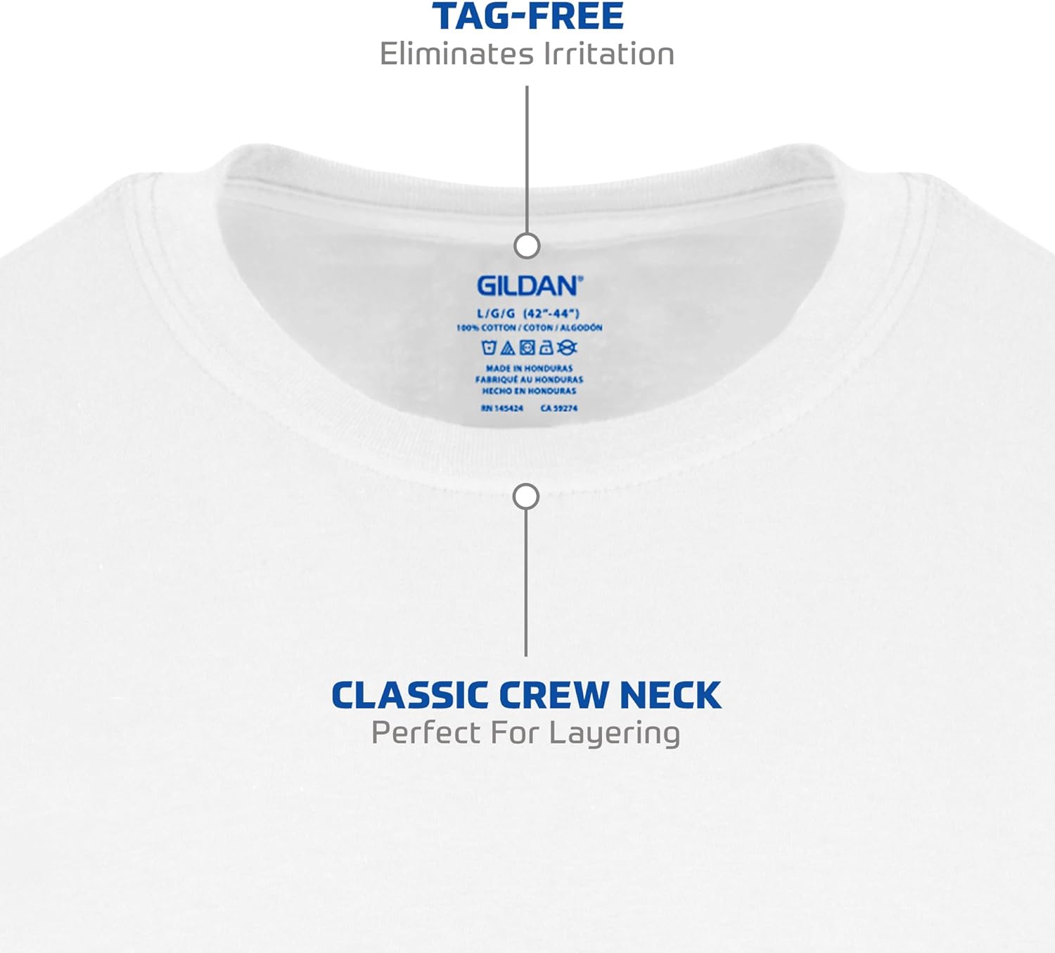 Gildan Men's Crew T-Shirts, Multipack, Style G1100