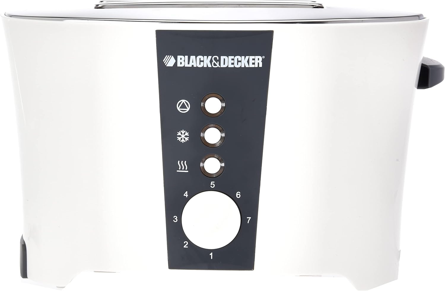 BLACK+DECKER 1350W 4 Slice cool touch Toaster with Electronic Browning Control White ET124-B5