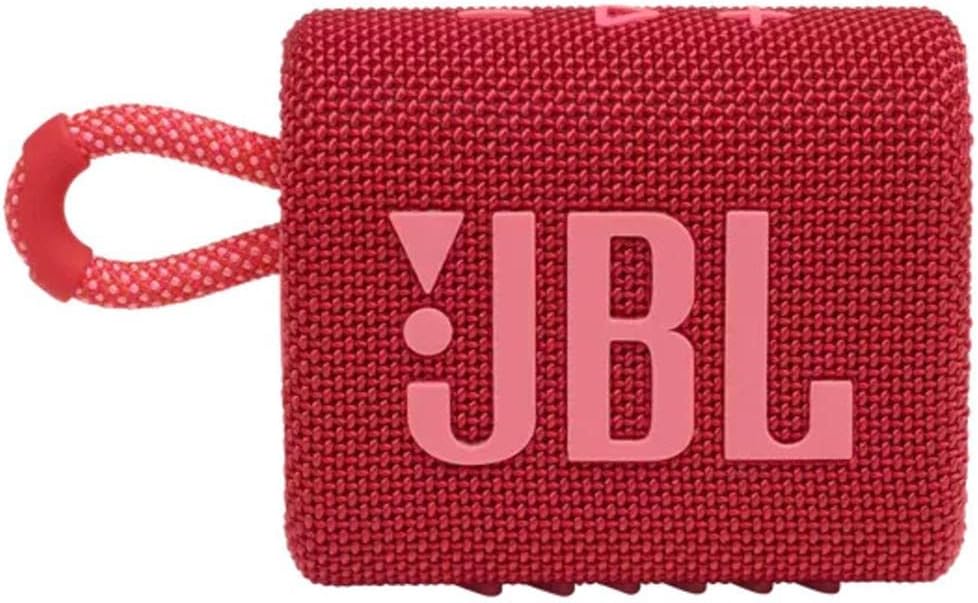 JBL Go 3 Portable Waterproof Speaker with JBL Pro Sound, Powerful Audio, Punchy Bass, Ultra-Compact Size, Dustproof, Wireless Bluetooth Streaming, 5 Hours of Playtime - Blue/Pink, JBLGO3BLUP