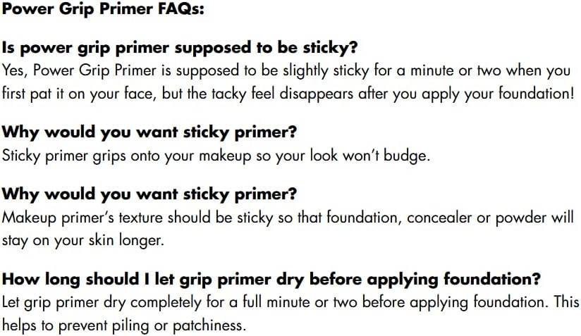 e.l.f. Power Grip Primer + 4% Niacinamide, Gel-Based & Hydrating Face Primer, Evens Skin & Brightens, Grips Makeup, Vegan & Cruelty-Free, 0.811 Fl Oz