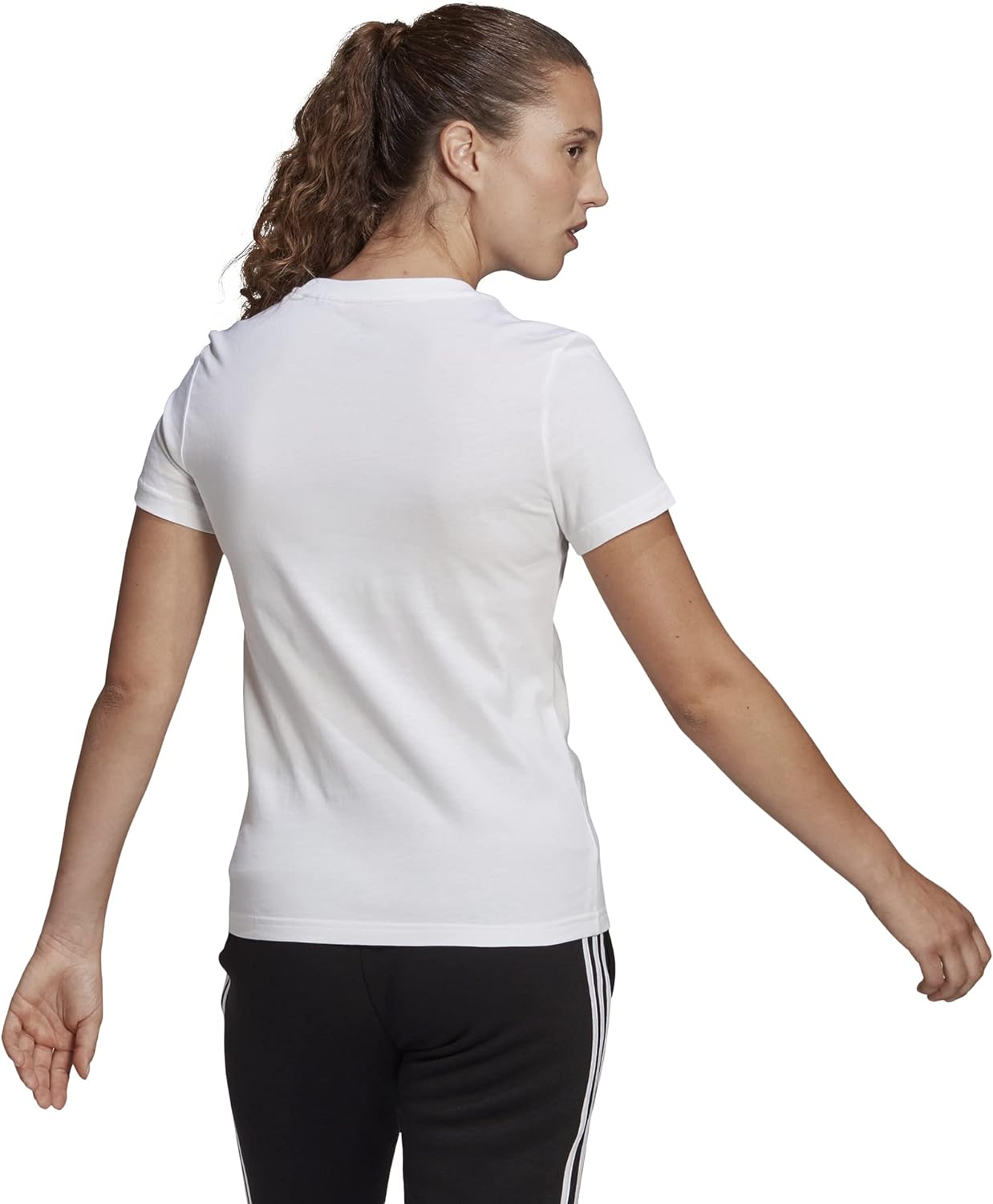 adidas womens Essentials-Slim Logo T-SHIRTS (pack of 1)