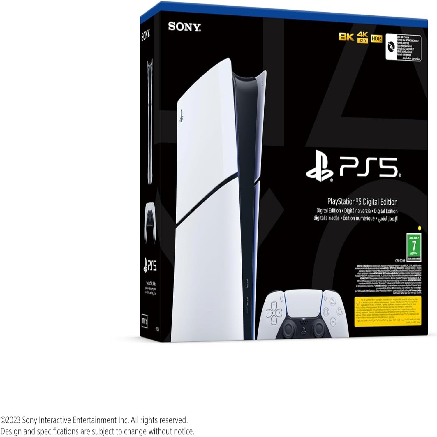 PlayStation 5 Digital Edition Console (SLIM) - KSA Version, 2 Year Manufacturer Warranty