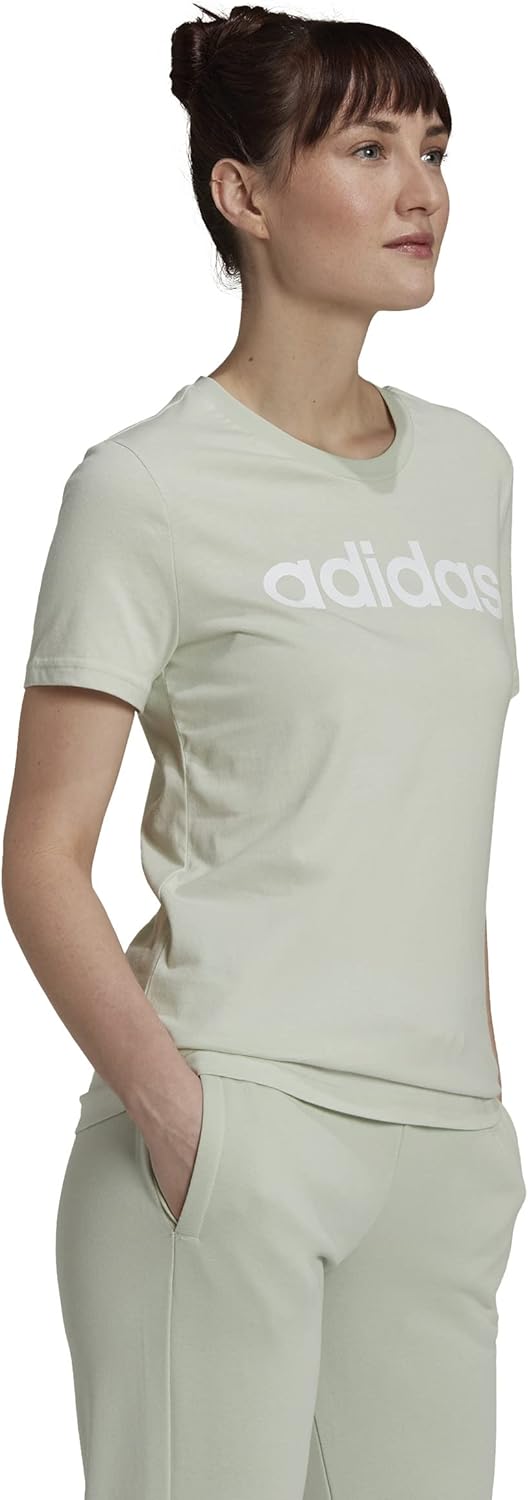 adidas womens Essentials-Slim Logo T-SHIRTS (pack of 1)