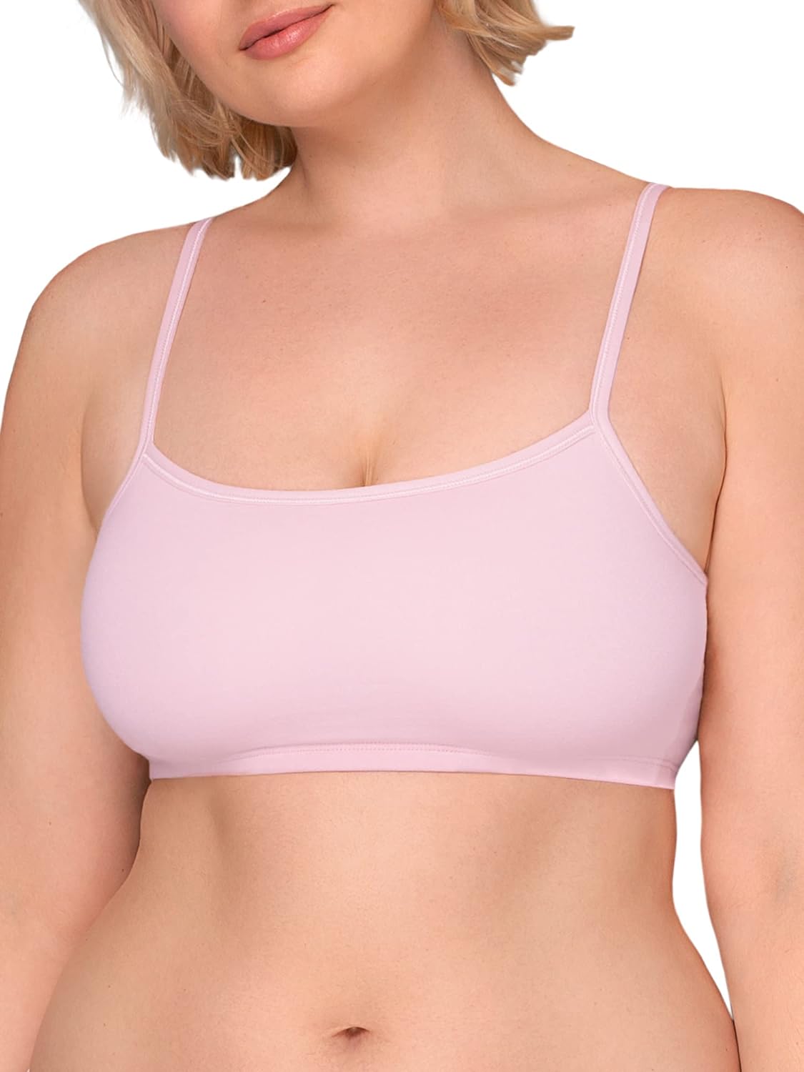 Fruit Of The Loom womens Fruit of the Loom Women's Spaghetti Strap Cotton Pullover Sports Bra Value Pack Sports Bra (pack of 6)