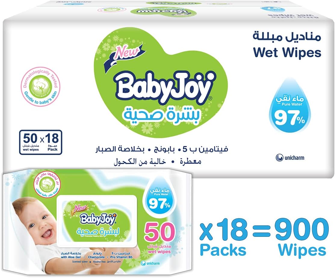 Babyjoy Healthy Skin, 3X50, 150 Baby Wet Wipes