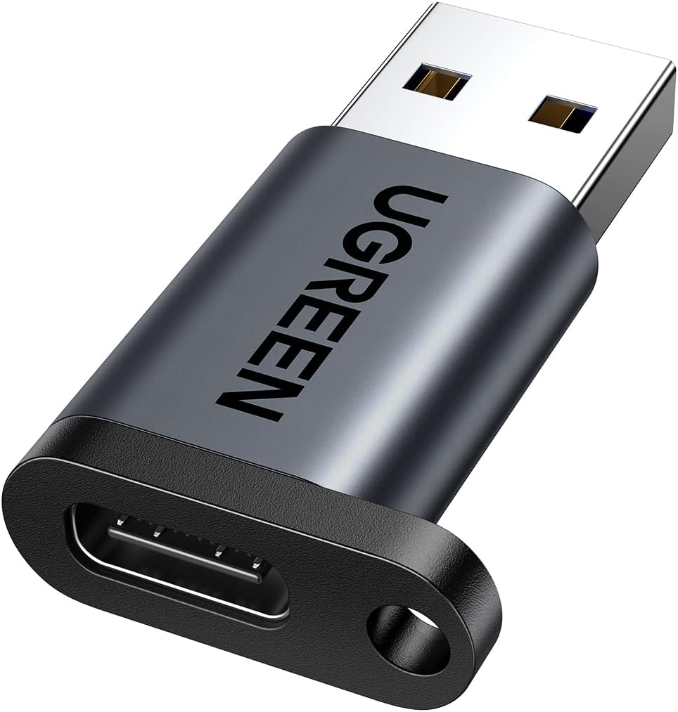 UGREEN USB C to USB Adapter USB 3.1 Female to USB C Converter Gen1 5Gbps Data Transmission Type C Adapter Compatible with MacBook Pro/iPad Pro/Samsung Galaxy S22/ Laptops/iPhone/Huawei/Xiaomi