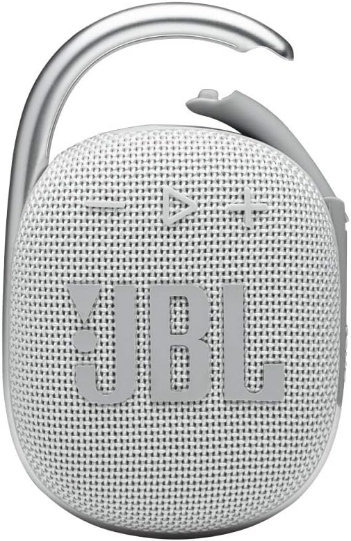 JBL Clip 4 Portable Bluetooth Speaker with Built-in Carabiner, Waterproof and Dustproof, 10-Hour Battery - Black