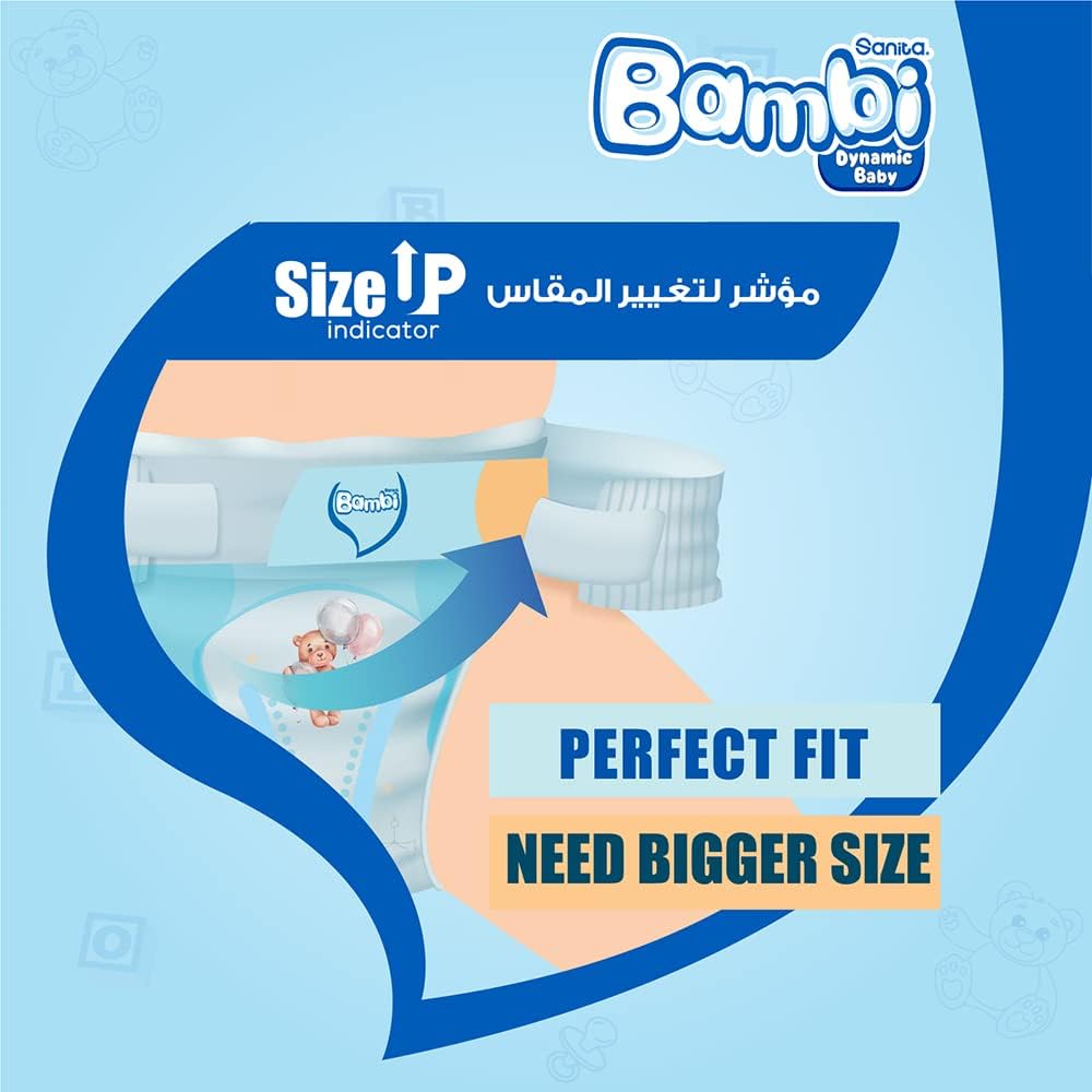 Sanita Bambi, Size 3, Medium, 6-11 Kg, Super Box, 140 Diapers