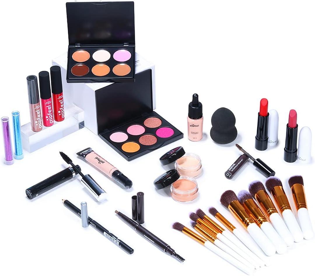 All in One Makeup Kit Multi-Purpose Makeup Set Professional Designed for Women Full Kit Makeup Must-Have Starter Kit Suitable for Beginners and Professionals 25 Pcs Set-KIT003