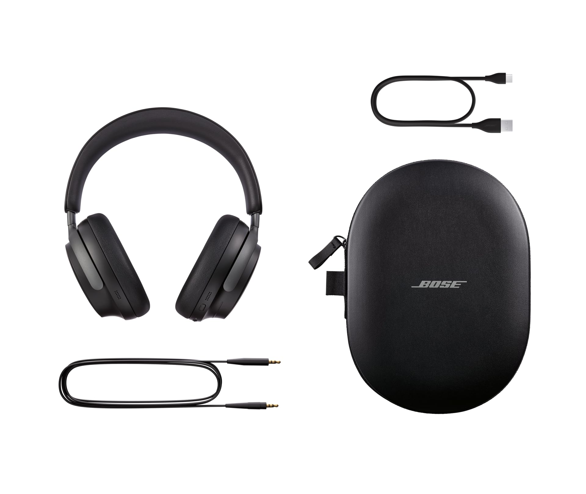 Bose QuietComfort Ultra Wireless Noise Cancelling Headphones, (White Smoke)