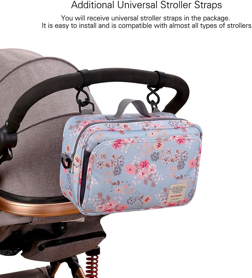 حقيبة عربة الاطفال - حقيبة حفاضات الاطفال لعربة الاطفال لحفظ للحفاضات والمناديل المبللة والالعاب