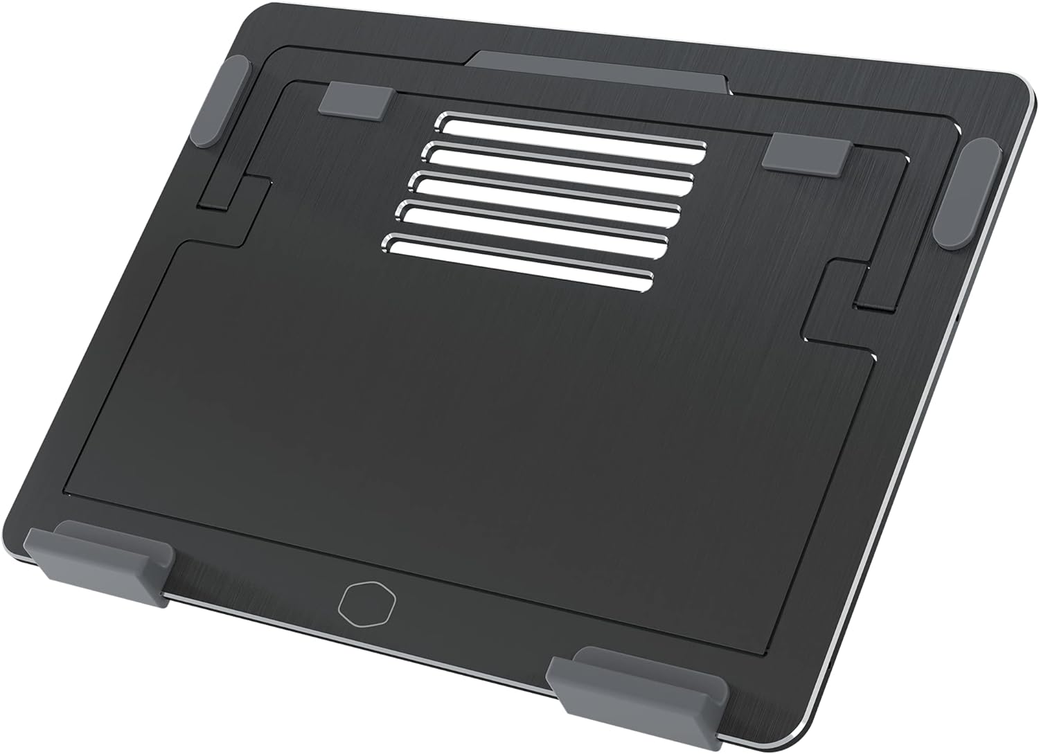 Cooler Master ErgoStand Air Black Laptop Cooler, Aluminum Alloy, Soft Rubber Padding,  Ergonomic Versatility, Portable & Lightweight, Notepal Brand: Cooler Master