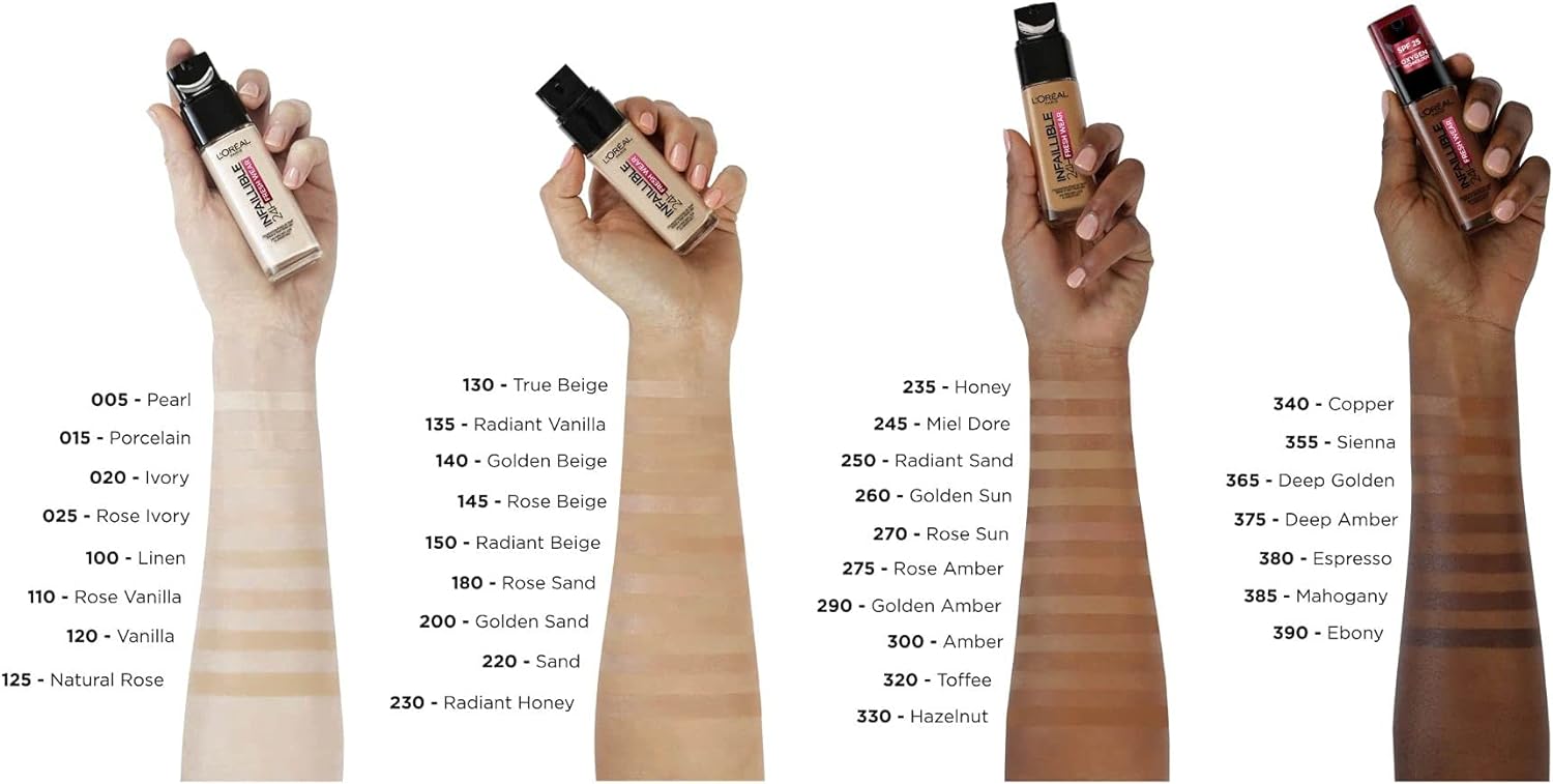 L'Oreal Paris, Infaillible 24hr Freshwear Foundation 015 Porcelaine