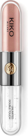 KIKO Milano Unlimited Double Touch Lipstick, 103 Natural Rose, 2 x 3ml/ 0.10 fl.oz
