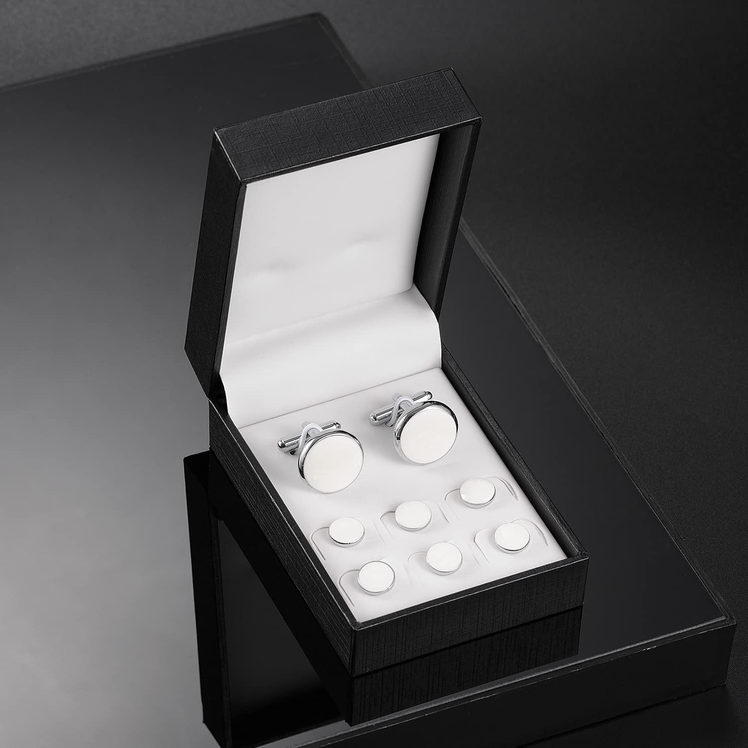 wynameleri Cufflinks and Tuxedo Studs Set in Gift Box