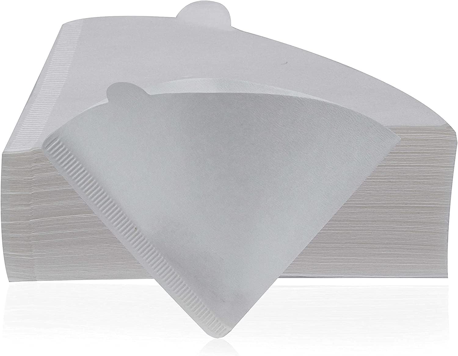 MIBRU Coffee Filters V60 Cone Paper White 100pcs Coffee Filters Unbleached Paper Filters Compatible with Pour Over Drippers 2-4 Cups Size 02 Coffee Filters v60 (1-4 Cups 02, 100)