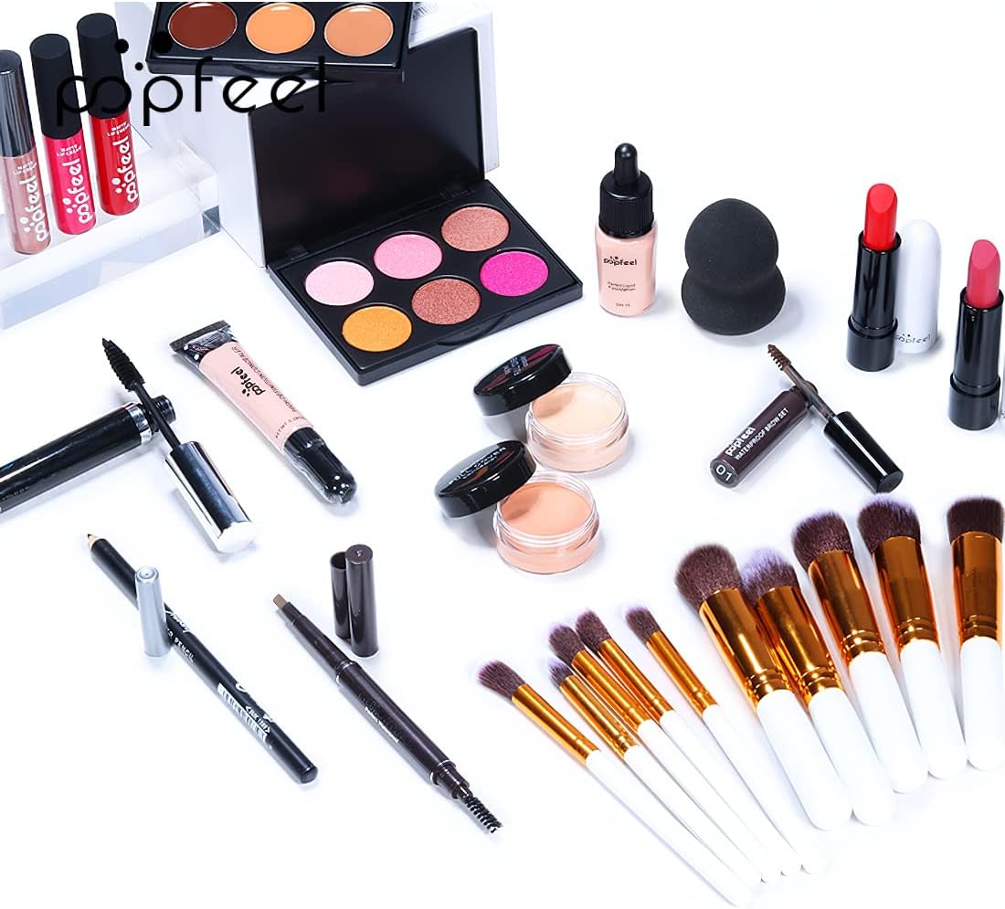 All in One Makeup Kit Multi-Purpose Makeup Set Professional Designed for Women Full Kit Makeup Must-Have Starter Kit Suitable for Beginners and Professionals 25 Pcs Set-KIT003