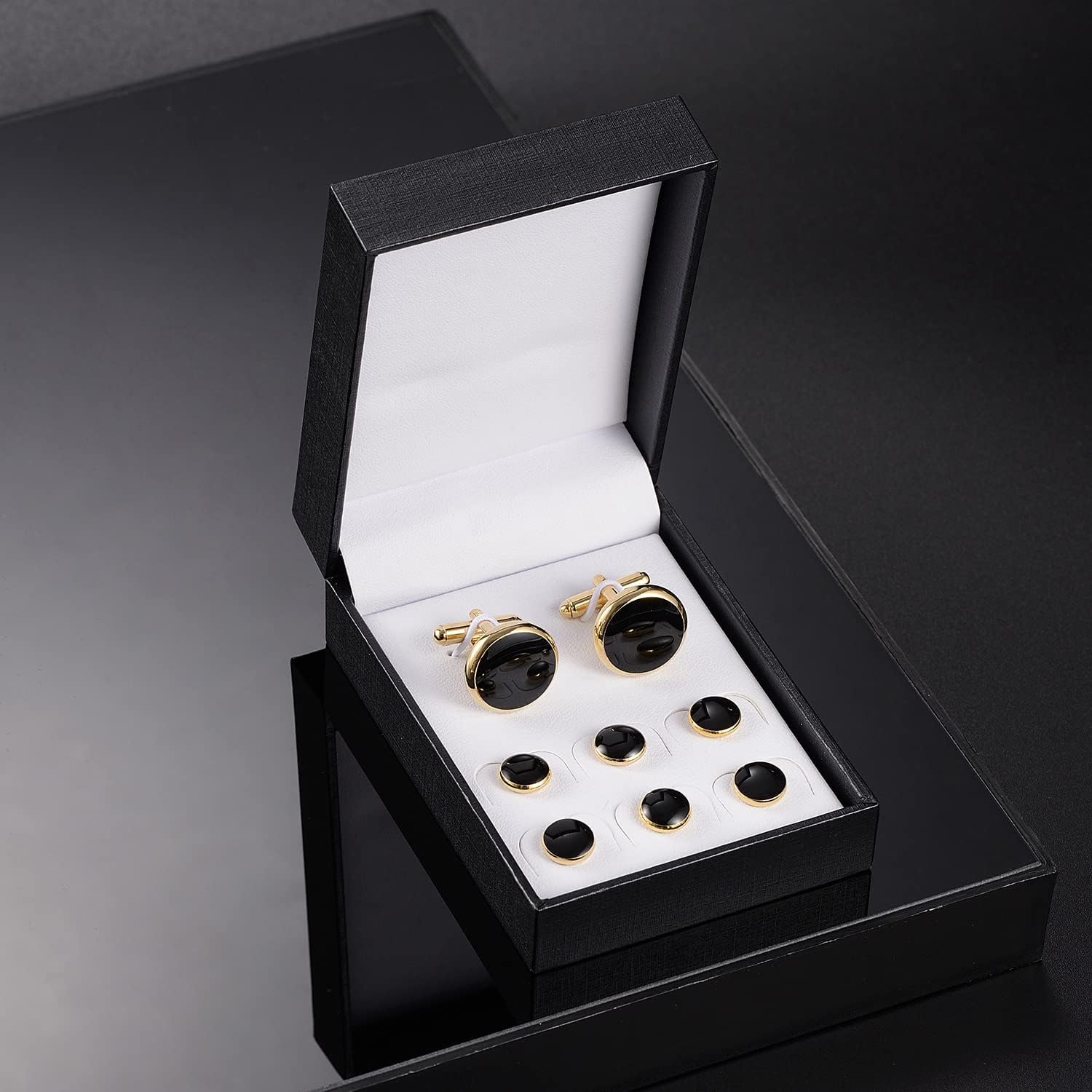 wynameleri Cufflinks and Tuxedo Studs Set in Gift Box