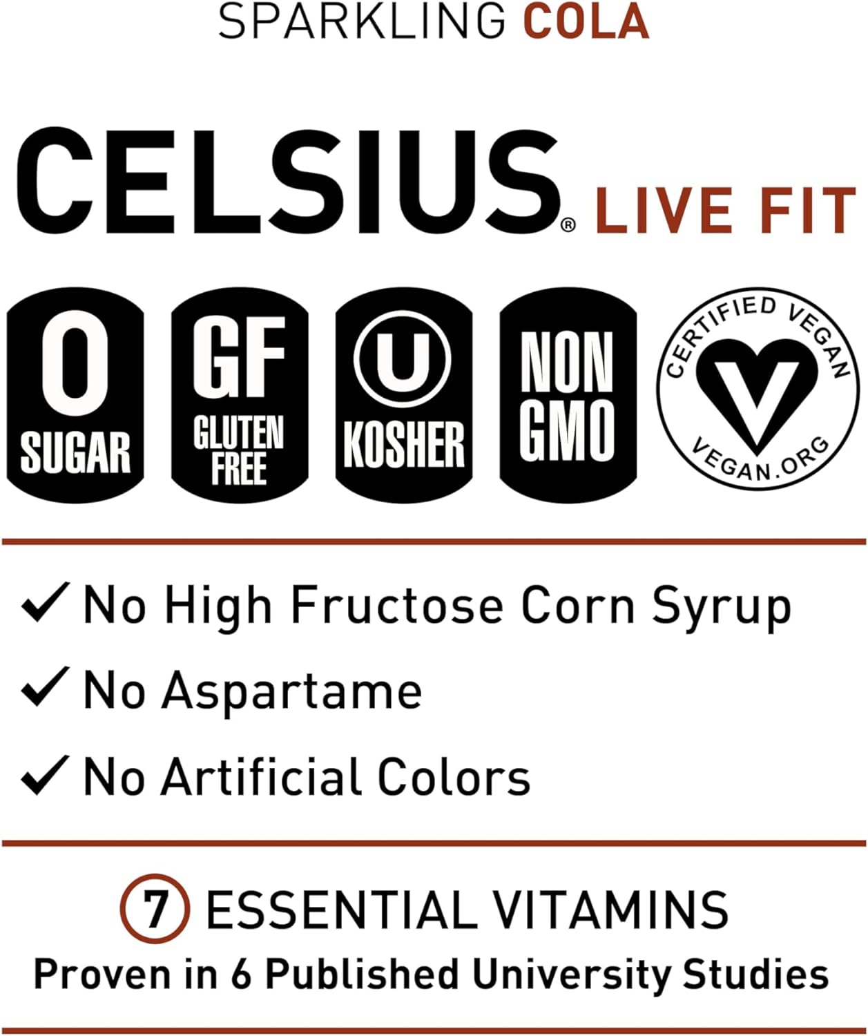 Celsius Fitness Drink, Peach Vibe - 355Ml (Pack Of 12)