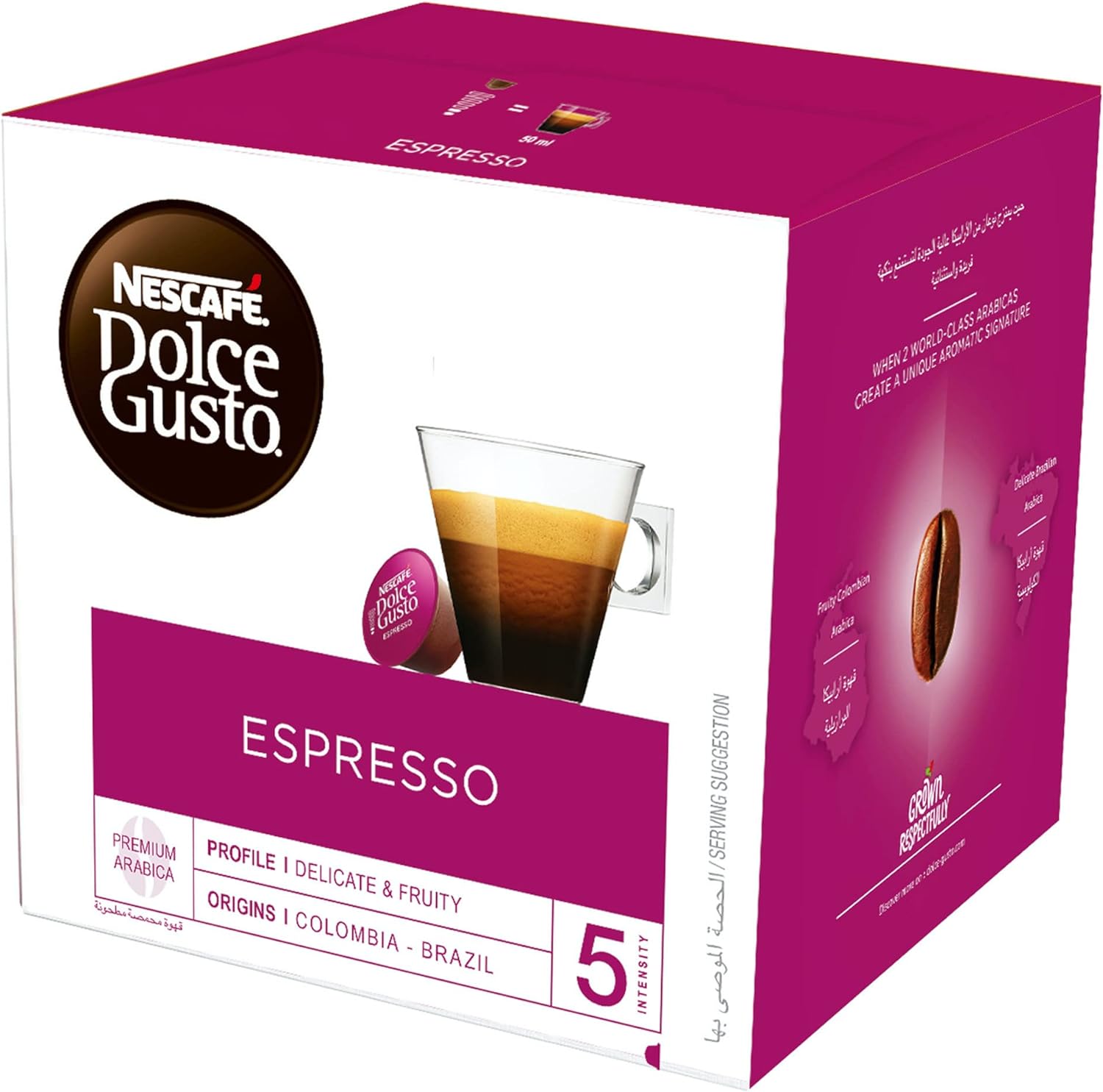 Nescafe Dolce GUSto Espresso Cortado Coffee Capsules (16 Capsules, 16 Cups)