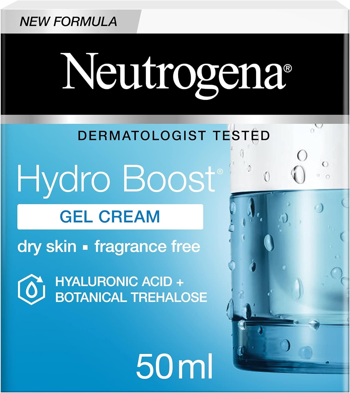 Neutrogena Face Moisturizer Water Gel, Hydro Boost, Normal to Combination Skin, 50ml & Spot Controlling Oil-free Facial Wash, 200ml