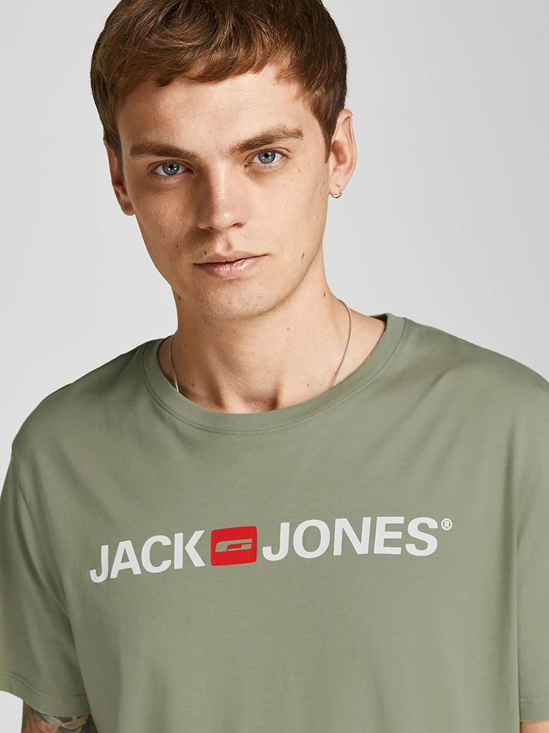 Jack & Jones Mens Jjecorp Logo Tee Ss Crew Neck Noos Slim Fit T-Shirt