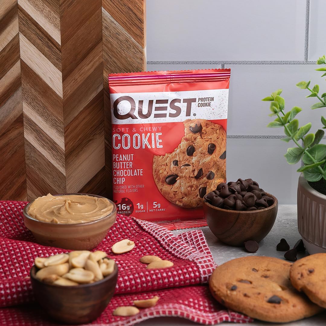 Quest Nutrition, Protein Cookie, Chocolate Chip, 12 Pack, 2.08 oz (59 g) Each
