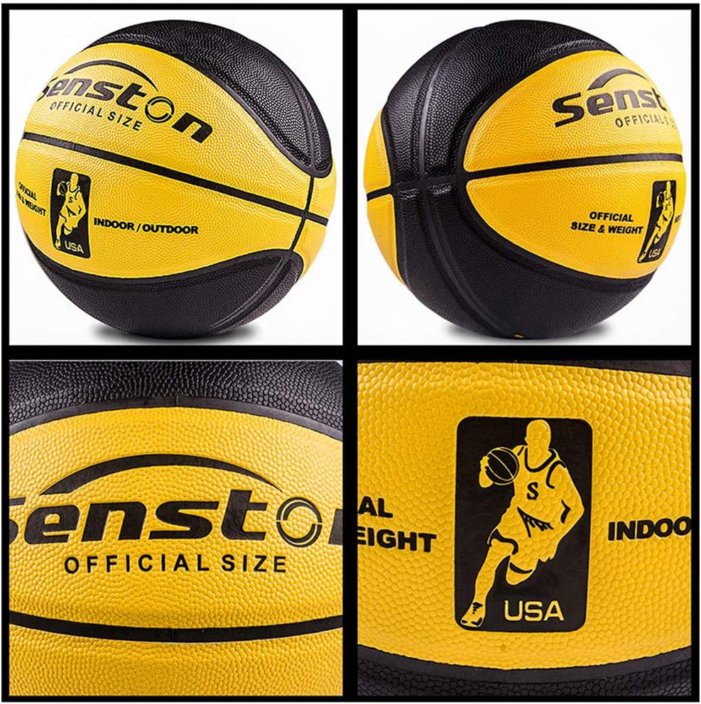 Senston Basketball 29.5" Outdoor Indoor Mens Basketball Ball Official Size 7 Basketballs