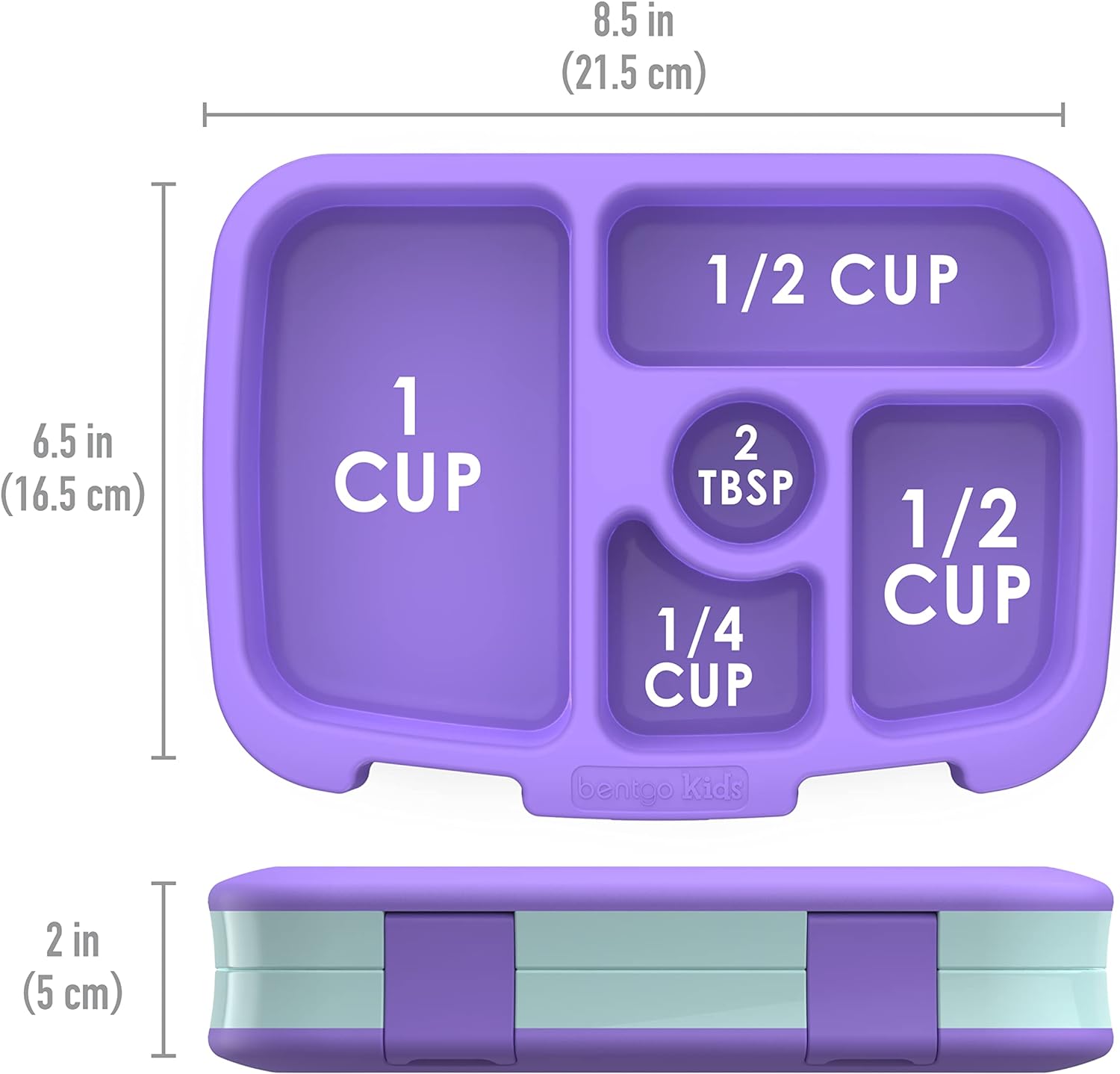 صندوق طعام مطبوع للاطفال من بنتجو، مقاوم للتسرب مقسم الى 5 اجزاء مناسب لعمر من 3 الى 7 سنوات، خال من مادة BPA وامن للاستخدام في غسالة الصحون مصنوع من مواد امنة غذائيًا- مجموعة 2022 (ارجواني فاتح)