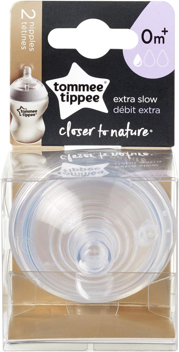 Tommee Tippee Closer to Nature Fast Flow Baby Bottle, 6+ months – 2pk