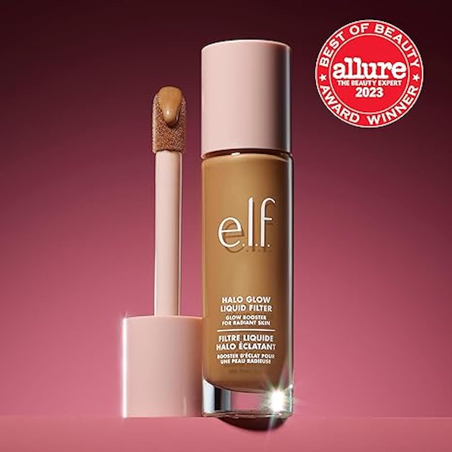 e.l.f. Halo Glow Liquid Filter, Complexion Booster For A Glowing, Soft-Focus Look, Infused With Hyaluronic Acid, Vegan and Cruelty-Free, 0 Fair